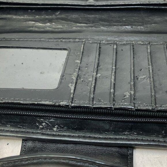 Pre Loved 2fer Coach Signature Monogram Triple Compartment Shoulder Bag & Wallet - Picture 8 of 8